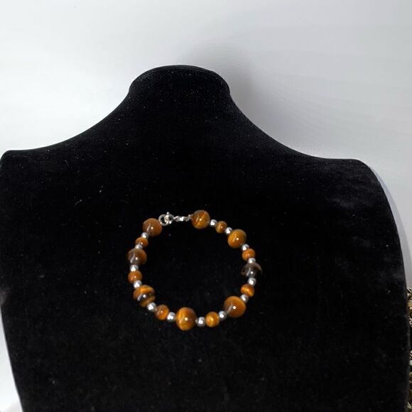 Genuine Tigers Eye Bracelet - Picture 3 of 4